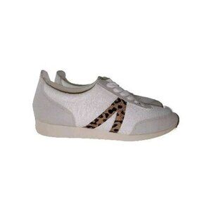 Mia Women's Rosena Sneakers Off White/Leopard Low Top Shoes size 6.5 M